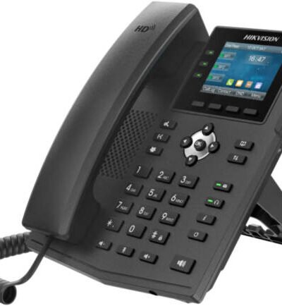 HIKVISION DS-KP8000-HE1 Télephone SIP Ecran 2.8'' Color 6 lines SIP Audio HD