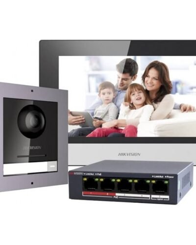 HIKVISION DS-KIS602 Kit Vidéophone IP 2MP PoE IP65 (DS-KD8003-IME1/Surface&DS-KH6320-WTE1)
