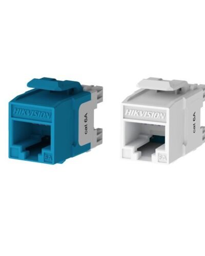 HIKVISION DS-1CK6U180N/Blue Prise Keystone Cat 6 UTP à 180° sans outil non blindée Bleu (50 Pcs)
