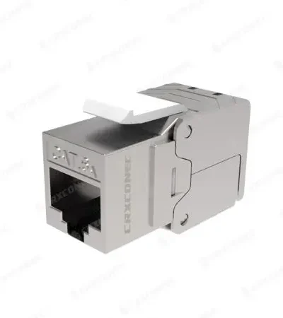 Prise Keystone Cat 6A STP à 180° sans outil blindée (50 Pcs)