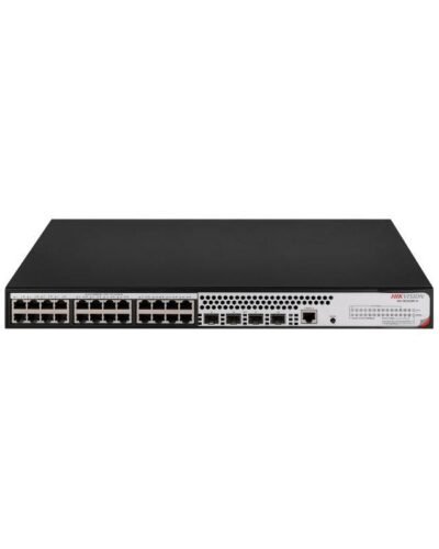 HIKVISION DS-3E2528-HDS-3E2528P-H Switch Gigabit Full Managed POE 24 Ports. 4 GE SFP.370W