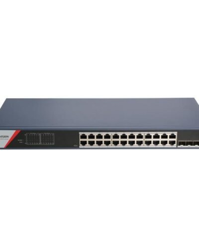 HIKVISION DS-3E1528P-SI-24P4F Switch Gigabit POE Smart 24 ports. 4 GE SFP. 370W